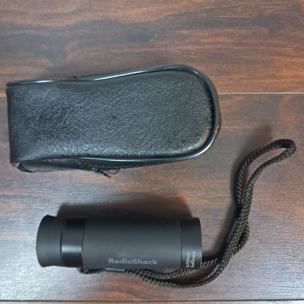 Vintage RadioShack 5x20mm‎ Golf Scope Monocular with Black Case 5x Magnification